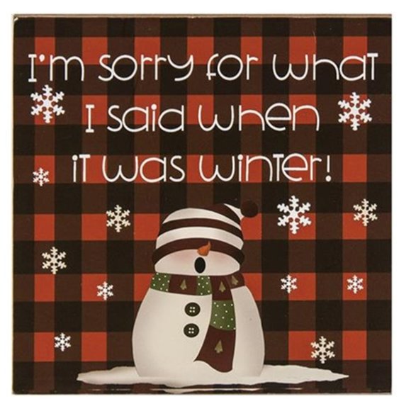 NWT Buffalo Plaid Set 3 Saying Blocks - Picture 5 of 5